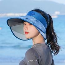 Xinjiang sun hat womens summer bicycling 100 hitch a large cap sky top sun hat visor anti-UV outdoor full