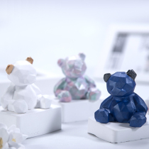 Man Yue scented candle plaster 3d three-dimensional bear silicone mold