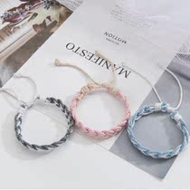 Two three simple adjustable size ins Wind jewelry 2021 new bracelet female summer weaving girlfriends niche