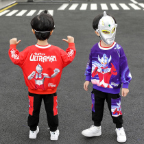 Altman clothing clothes boy suit 2021 new boy baby handsome Superman sweater autumn dress children tide