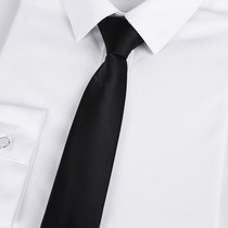 Mens sloth black tie mens zip style positive dress free knotted business 5cm Korean version of women easy to pull career -