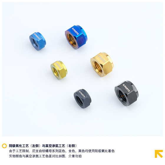 S- 파트 티타늄 합금 M4/M5/M6/나일론 자체 잠금 너트 액세서리 스탠 S- 파트 티타늄 합금 M4/M5/M6/나일론 자체 잠금 너트 액세서리 스탠