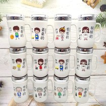 Cup Family suit Practical parent-child Cup family of three-mouth Four-mouth cup Home drinking water Family water glass in person