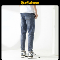 GoColman Tide Card Jeans Mens Summer 2022 New Casual 100 Hitch Slim Fit Slim Fit Slim Fit Pants Tide