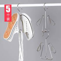 Stainless steel shoe frame sunburner shoes hook outdoor balcony sun-proof shoe frame sun hook