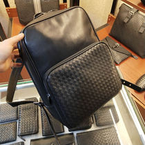 BV WHQN MAQH new shoulder bag for young men and women head - layer calf skin hand weaving travel computer backpack