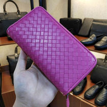 BV WHQN MAQH new wallet leather young leather skin hand weaving large capacity wallet
