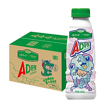 【娃哈哈】ad钙奶泰迪联名款450ml*6瓶[5元优惠券]-寻折猪