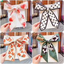 Children's Hairband Girls Tied Hairband Ribbon Rubber Ride Ride Belt South Korean Baby Pierced Hair Butterfly Butterfly Chew