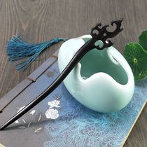 Hairpin female ancient style classical Hanfu handmade wooden hairpin Chinese style black sandalwood hairpin hair hair accessories retro step shake