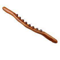 Physical therapy stick Eight-pearl-rolling stick one body universal health care massage Exercise beech wood scraping stick Push back to catch