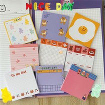 Post-it cute cartoon girl homemade Korean stationery EARPEARP with cute bear series