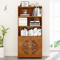 Nordic Solid Wood Bookcase Shelves Landing Shelve Modern Minimalist Lockers Home Storage Cabinet Bookcase