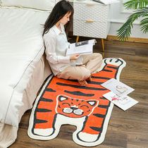 Tiger carpet shaped cartoon bedside carpet carpet bedroom living room full floor mat bathroom bathroom absorbent foot pad