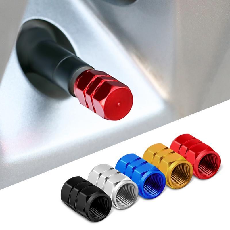 Aluminum Alloy Valve Nozzle Cap Car Tire Gas Nozzle Cap Electric Car Motorcycle Vacuum Tire Gas Door Core Lid Personality-Taobao