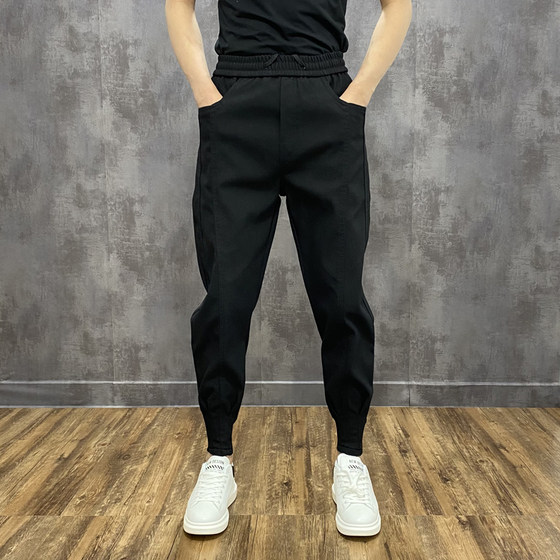 New spring and summer versatile elastic casual pants for men, handsome slim-fitting work pants for men, trendy leash pants for men
New spring and summer versatile elastic casual pants for men, handsome slim-fitting work pants for men, trendy leash pants for men