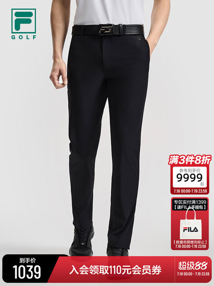 Fila 공식 남자 짠 바지 2025 여름 새로운 간단한 기본 골프 스포츠 스트레이트 바지 Fila 공식 남자 짠 바지 2025 여름 새로운 간단한 기본 골프 스포츠 스트레이트 바지