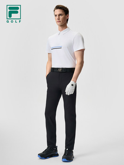 Fila 공식 남자 짠 바지 2025 여름 새로운 간단한 기본 골프 스포츠 스트레이트 바지 Fila 공식 남자 짠 바지 2025 여름 새로운 간단한 기본 골프 스포츠 스트레이트 바지