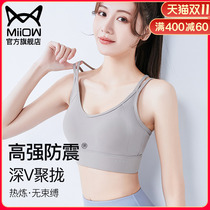 Sports underwear female earthquake-proof downhanging vest top fitness suit summer high-intensity yoga bra