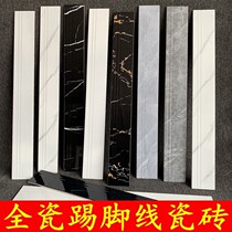 Black Skirting tile Foshan full Porcelain Skirting TILE LIVING ROOM 100X800 WRAP SIDE WALL CORNER WIRE BRICK FULL PORCELAIN