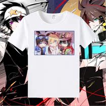 Rugged World Cartoon Around the Thunder Lions Grui Mens Leisure Leave Two 100 lap short sleeve T-shirt clothes