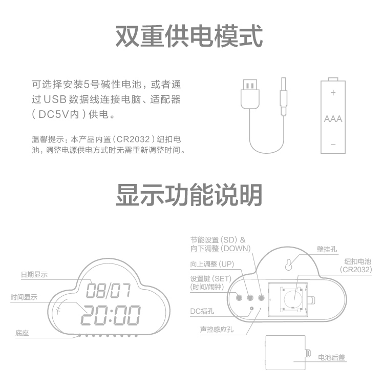 Настольные часы Loveqin Muid LED Настольные часы Loveqin Muid LED