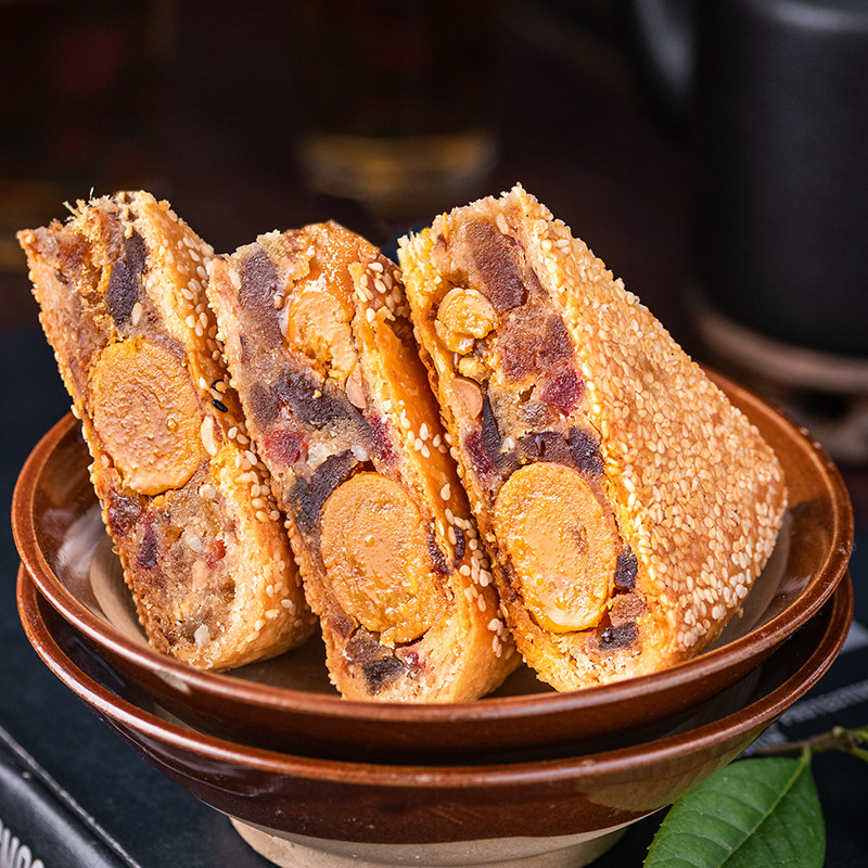 中秋温州特产正宗桥墩月饼礼盒蛋黄五仁鲜肉大月饼中秋节送礼团购