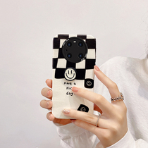 Small lambskin smiley face collage applicable Huawei mate40Pro mobile phone shell mate30Pro full package lens ins wind cartoon womens section mate40 soft silicone anti-fall 40e personality