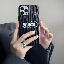 Plated flap black applies Apple 12 phone shell iPhone13Promax personality fashion 12Pro max full package anti-fall 11 Chauffmen xsmax