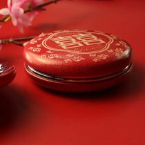 Mirror Wedding Accompanying Pair European Wedding Mirror Wedding Supplies Cosmetic Mirror Red Festive Bride and Woman Need Products