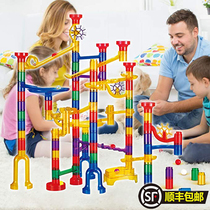 100 Variable Orbital Ball Building Blocks Assembled Space Ball Bearing Labyrinth Duct Male Girl Puzzle Toy Marble Run