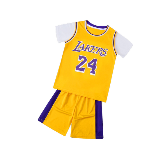 Children's basketball uniform set No. 24 Kobe jersey boy Curry uniform teen sports training uniform for women
Children's basketball uniform set No. 24 Kobe jersey boy Curry uniform teen sports training uniform for women