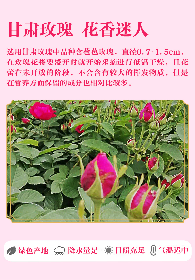 【首单+签到】券后9.9玫瑰花茶8袋