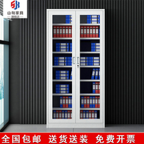 Steel Financial Certificate Cabinet Office Information Accounting Archives File Cabinet File Cabinet Glass Multi-layer iron cabinet locker