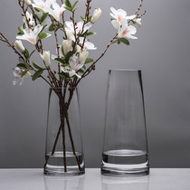 GW Light Lavish Nordic T Type Minimalist Glass Vase Transparent Sketching Living Room Dining Room Table Home Decoration Inserts Vase Hem