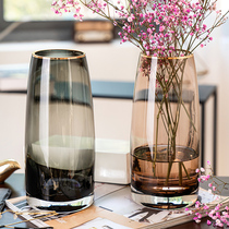 Horse Drunk Wood Flower Bottle Eu Style Minimalist Creative Vase Glass Flower Arrangement Decoration Pendulum water raising flowers Dry flower floral flower