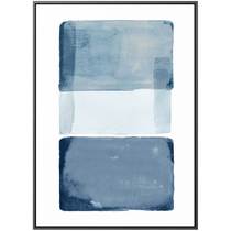 one thousand Elephant painting Nordic minimalist Living room Decorative Painting Sofa Background Wall Triple Painting Restaurant Mural Blue Abstraction