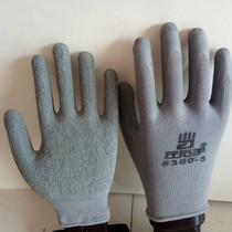 Promotion left and right hand 380 nylon wrinkle anti - slip wear resistant industrial hand protective tape glove labor insurance