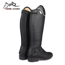 Cow Leather Breathable Equestrian Long Cylinder Boots Women Riding Shoes Outdoor Equestrian Equipment Genuine Leather Head Layer Cow Leather Male Equestrian Boots