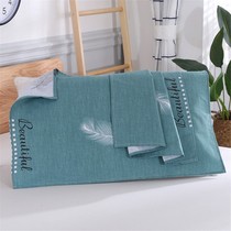 Fabric towel linen cotton fabric fabric a pair of anti-sweat adults thickening summer pillow towel breathable
