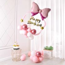 Desktop Balloon Decoration Balloon Floating Pillar Round Ballon Balloon Circular Circle Air Circle Party Opening Area