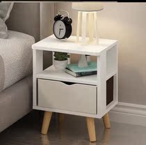 Delicate small bed head cabinet European and American bed head cabinet delicate drawers Multi-functional bedroom modern enlarged minimalist finishing utensils
