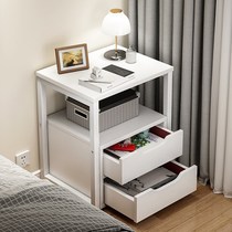 Bed Head Cabinet Modern Home Living Room Shelve Sofa Side Cabinet Simple bedroom Bedroom with drawers to contain small cabinets