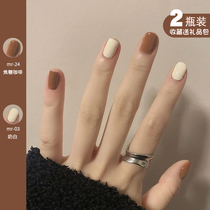 The nail oil woman can be torn off the roast without roasting fast dry long - lasting white 2021 popular autumn and winter new color system non toxic
