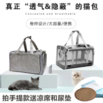 Large Cat Bag Going Out Portable Messenger Portable Sterilized Pet Bag Cat Summer Breathable Folding Dog Takeaway Bag
