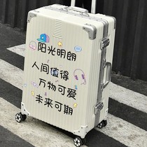 Luggage sticker waterproof without glue large full sticker whole ins wind transformation sticker girl senior ins windproof