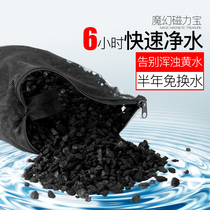 Water Quality Filter Fish Tank Over Material Filter Magnetic Force Treasure Filter Material Water Group Water Purification Active Carbon Fish Fish Pond Bottom Filter Filtration