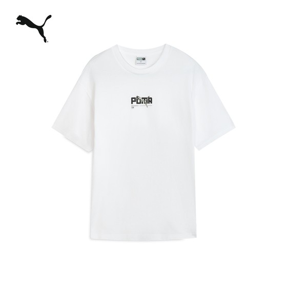 Pure cotton loose casual short-sleeved men's summer round neck printed sports T-shirt 630354 Puma puma official ole Pure cotton loose casual short-sleeved men's summer round neck printed sports T-shirt 630354 Puma puma official ole