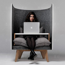 Modern Simple Fashion Solid Wood High Back Sofa Chair Casual Privacy Designer Cafe High Back Single Sofa