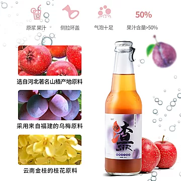 【渣sir】网红气泡水酸梅汤饮料230ml*6瓶[10元优惠券]-寻折猪